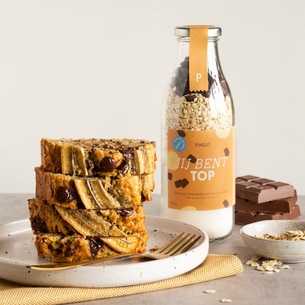 Cake | fles | Bananenbrood - Jij bent top
