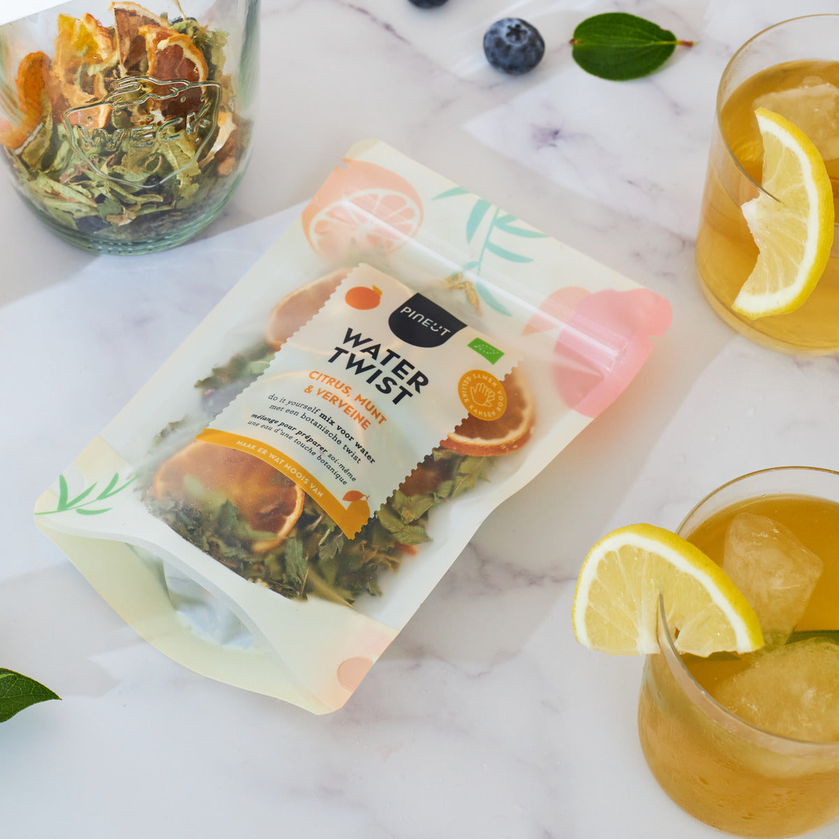 Water met smaak | Watertwist | Pouchbag | Citrus Mint Verbena BIO