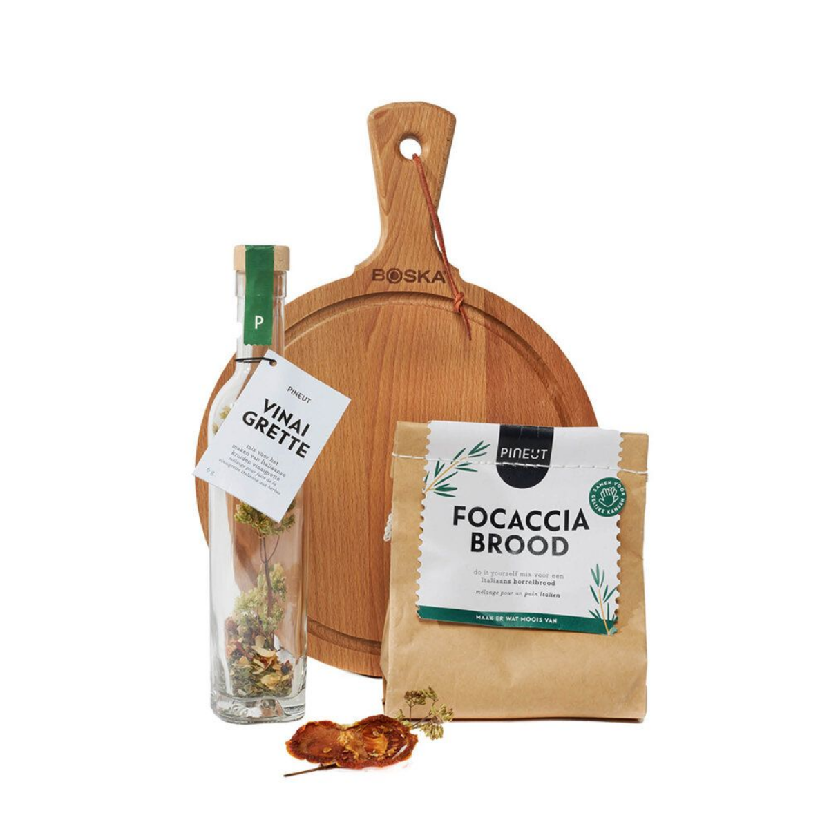 Focaccia Vinaigrette & Borrelplank Giftpack