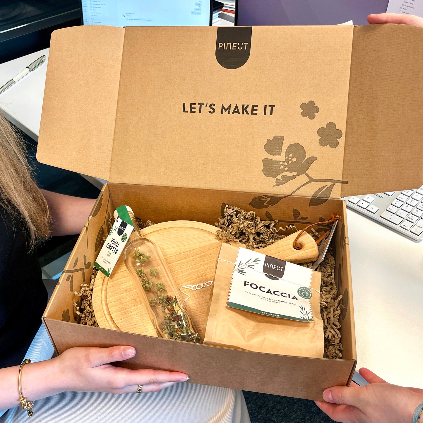 Focaccia Vinaigrette & Borrelplank Giftpack