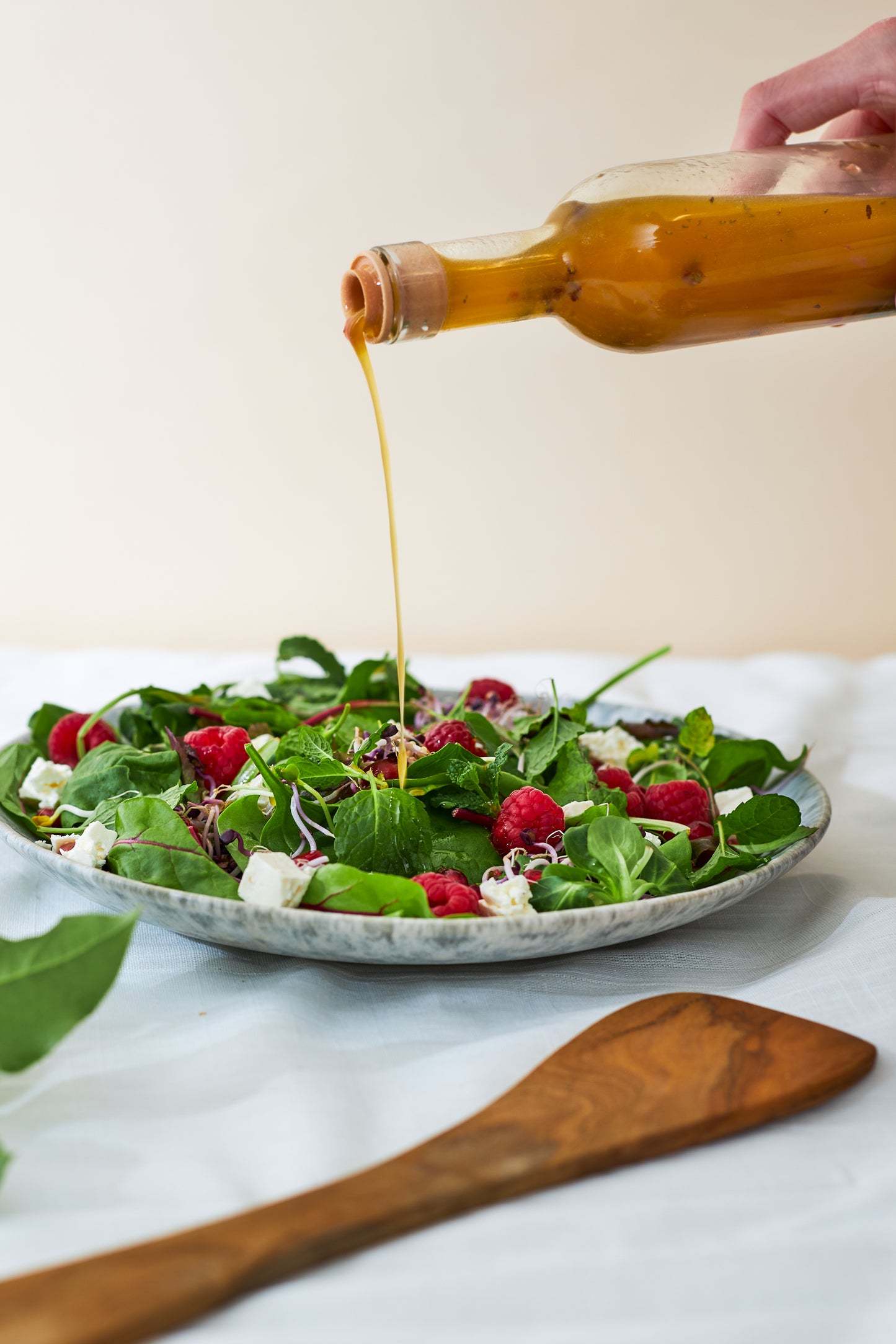 Préparation pour vinaigrette framboise, grenade & menthe | Bouteille cadeau | Dressing fruité & raffiné