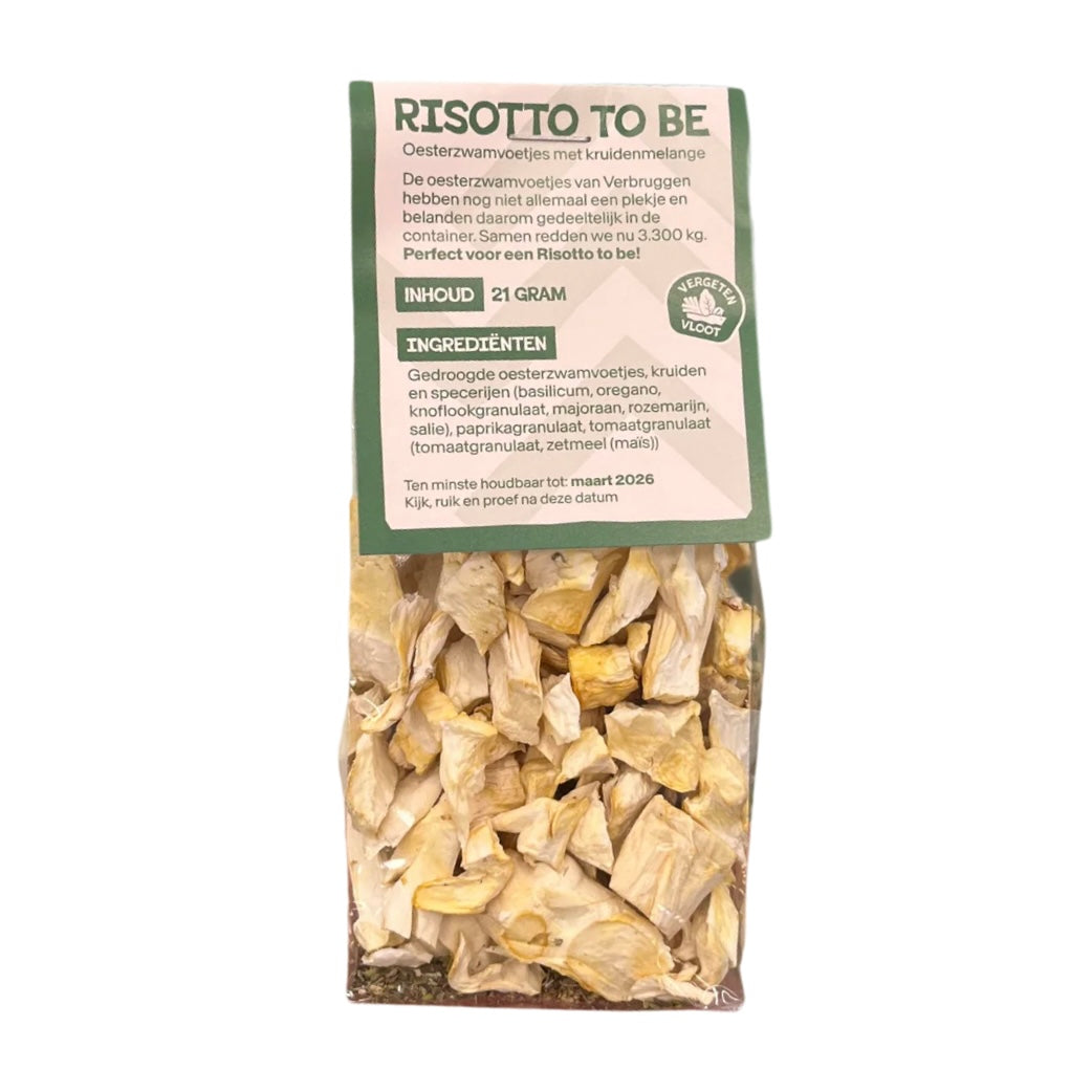 Risotto To Be | Oesterzwam-mix met kruiden | No Waste Army x Pineut