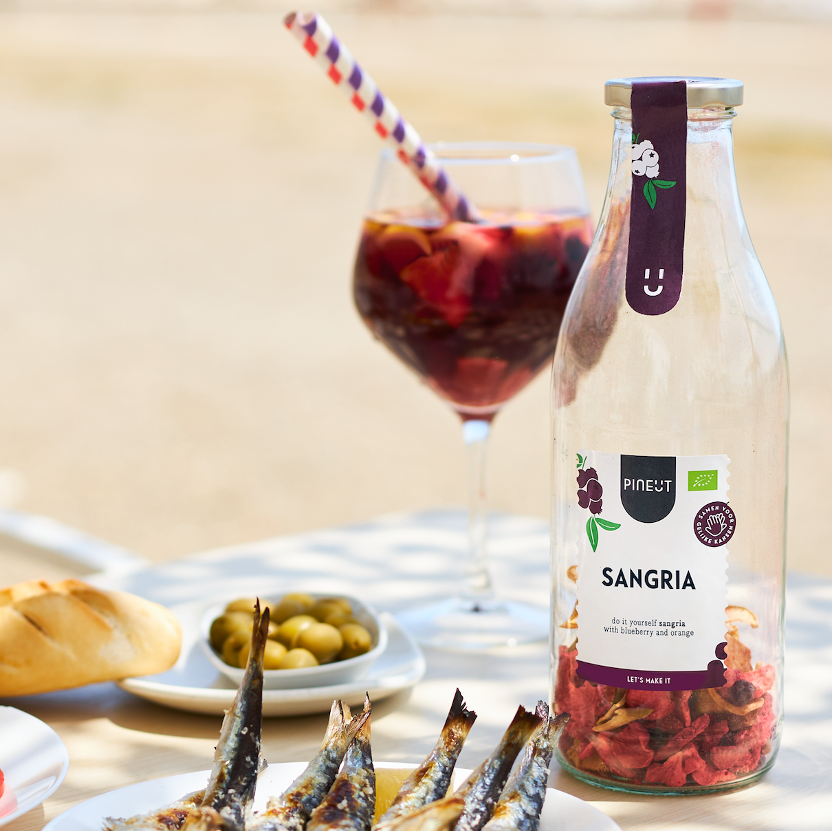 Sangria maken BIO | Cocktailfles | Zomerse DIY-sangria
