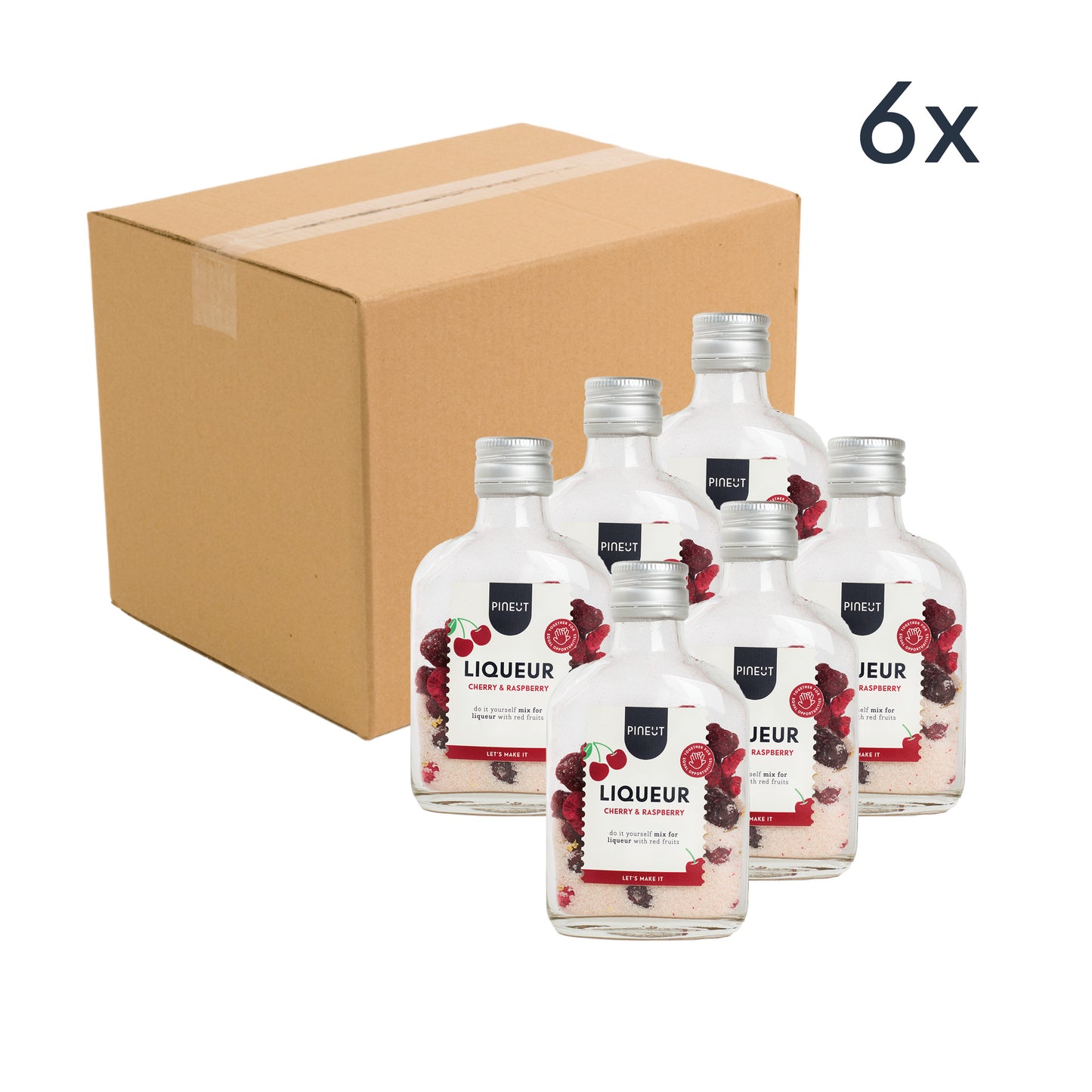 Pineut Cherry Liqueur | Pocket Flask | Cherry & Raspberry