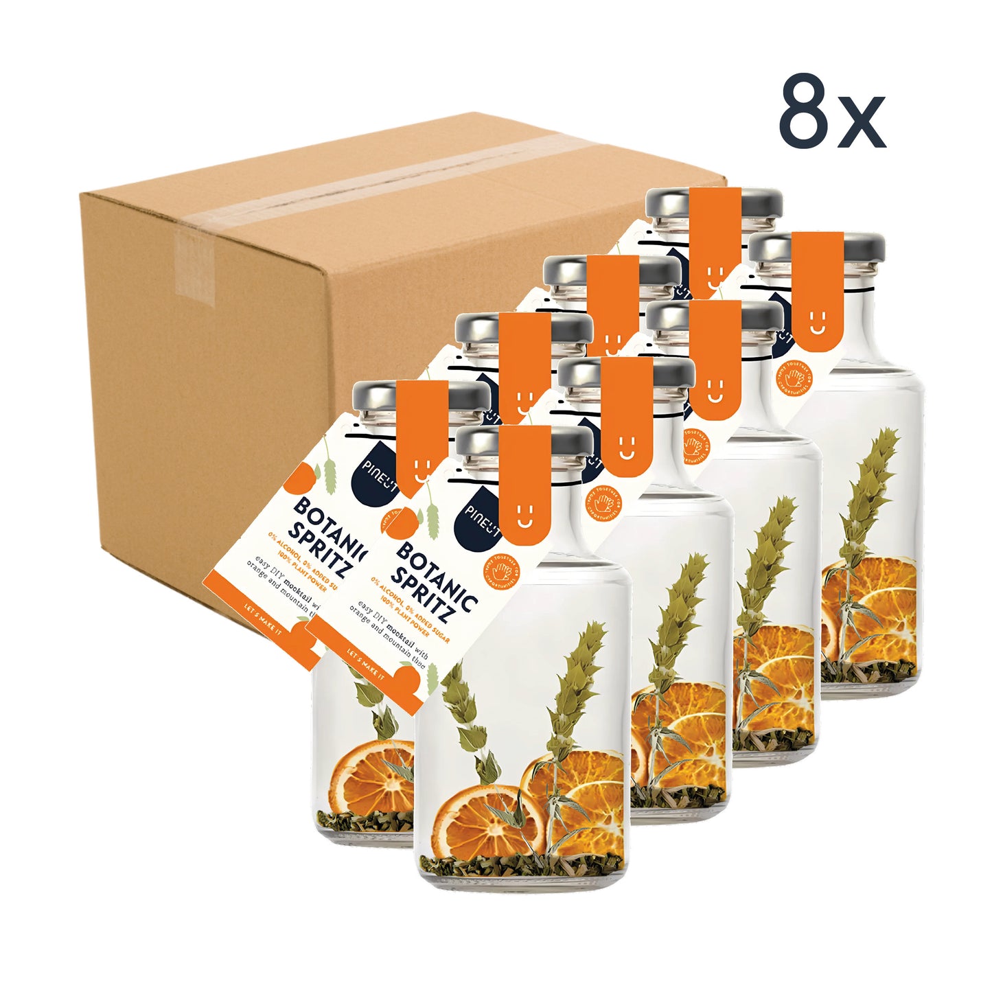 Base pour cocktail Botanic Spritz | Sans alcool BIO | Orange, sureau & thé des montagnes | Alternative festive