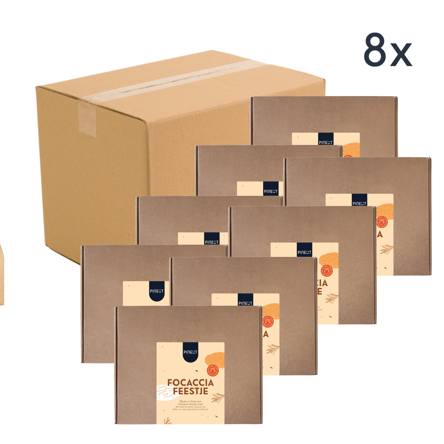 Cadeau boîte aux lettres Focaccia | Préparation pour pain apéritif italien | Mix anti-gaspi & créatif