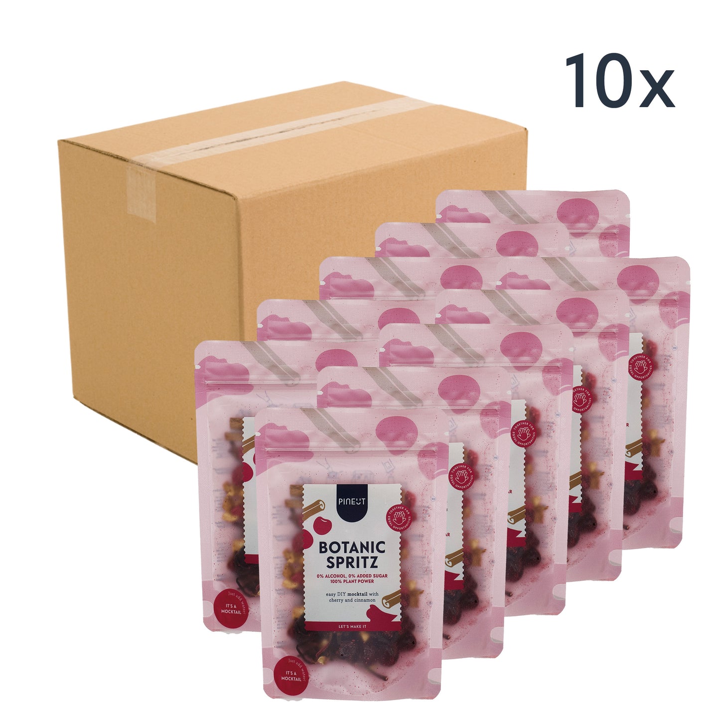 Base pour cocktail Botanic Spritz | Sans alcool BIO | Cerise, cannelle, hibiscus & pomme | recharge