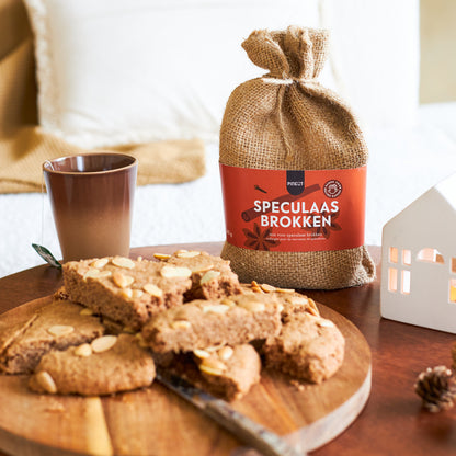 Koek | Jute zakje | Speculaasbrokken