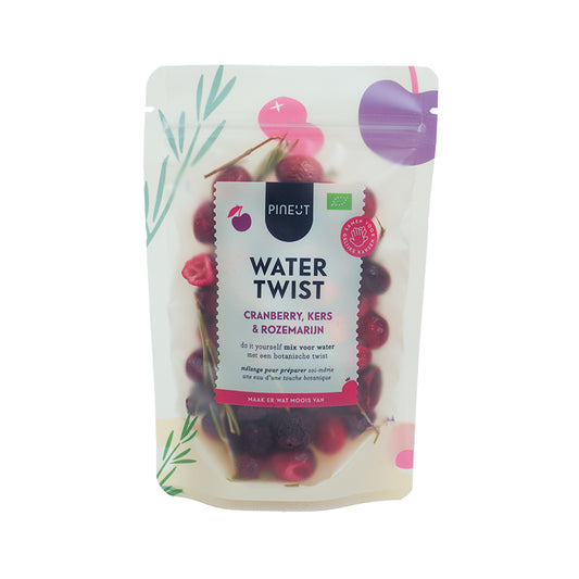 Water met smaak | Watertwist | Pouchbag | Cranberry, Kers & Rozemarijn BIO