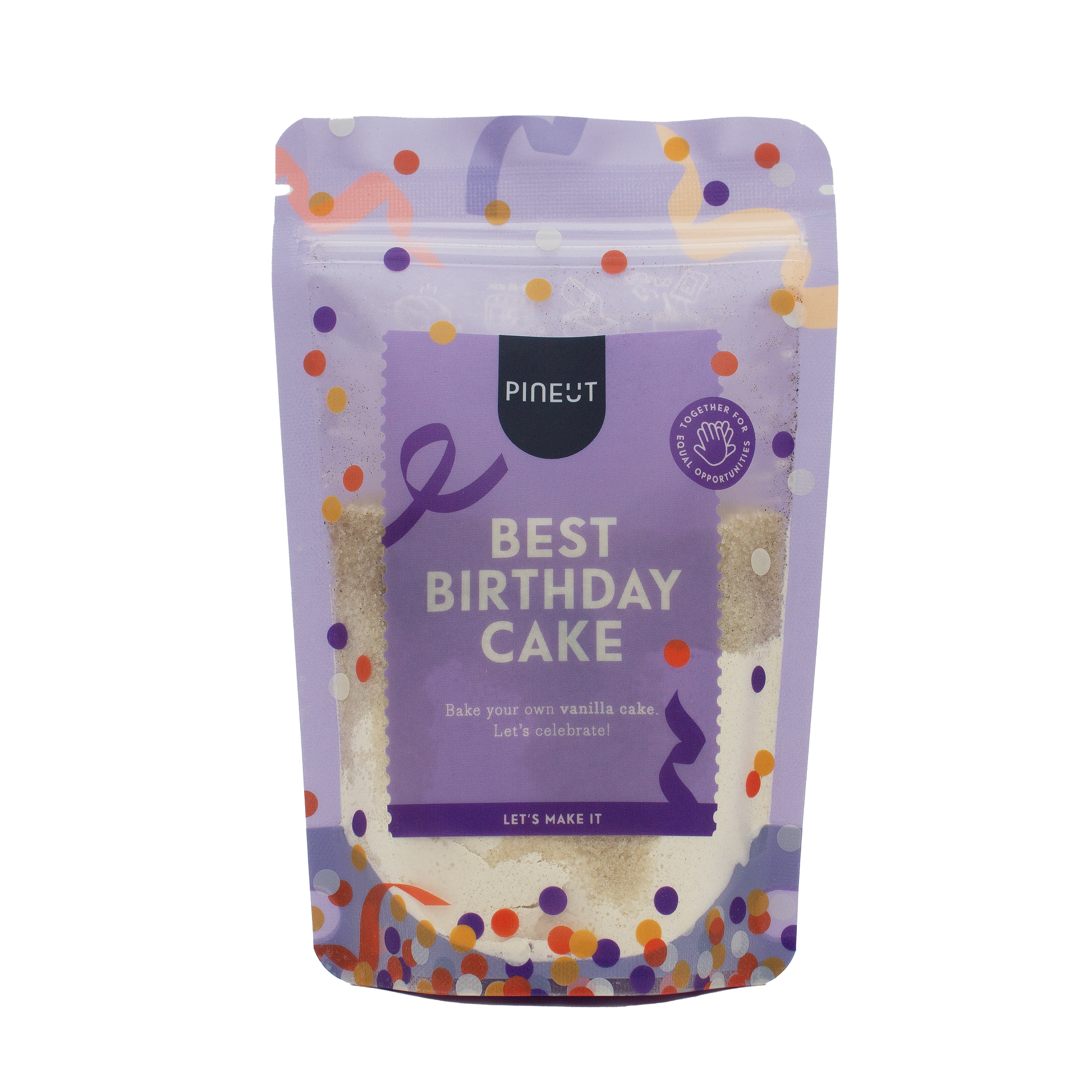 Best Birthday Cake van Pineut kleurrijke DIY verjaardagscake mix voor feestjes en originele cadeaumomenten.