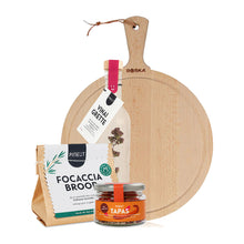Focaccia, frambozenvinaigrette & muhammara | Mediterraans Borrelpakket | Giftpack | Leuk Cadeau