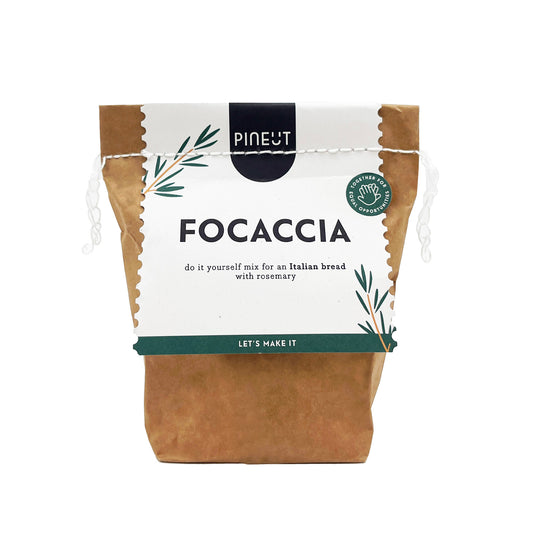 Baking Focaccia | DIY Snack Bread Mix in Bag | Pineut