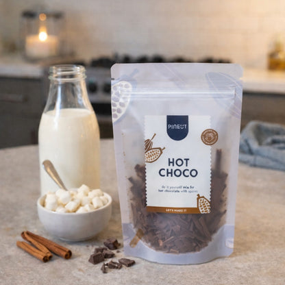 Warme chocolademelk maken | Hot choco pouch | Origineel winter cadeau van Pineut