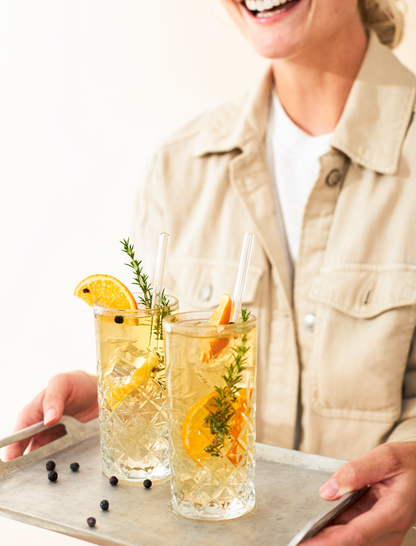 Glazen Rietjes met Reinigingsborstel | Set van 5 | Herbruikbaar & Eco-vriendelijk