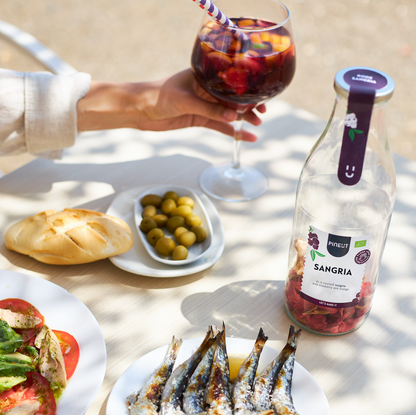 Gezellige zomermiddag met frisse sangria, tapas en borrelen in de zon.
