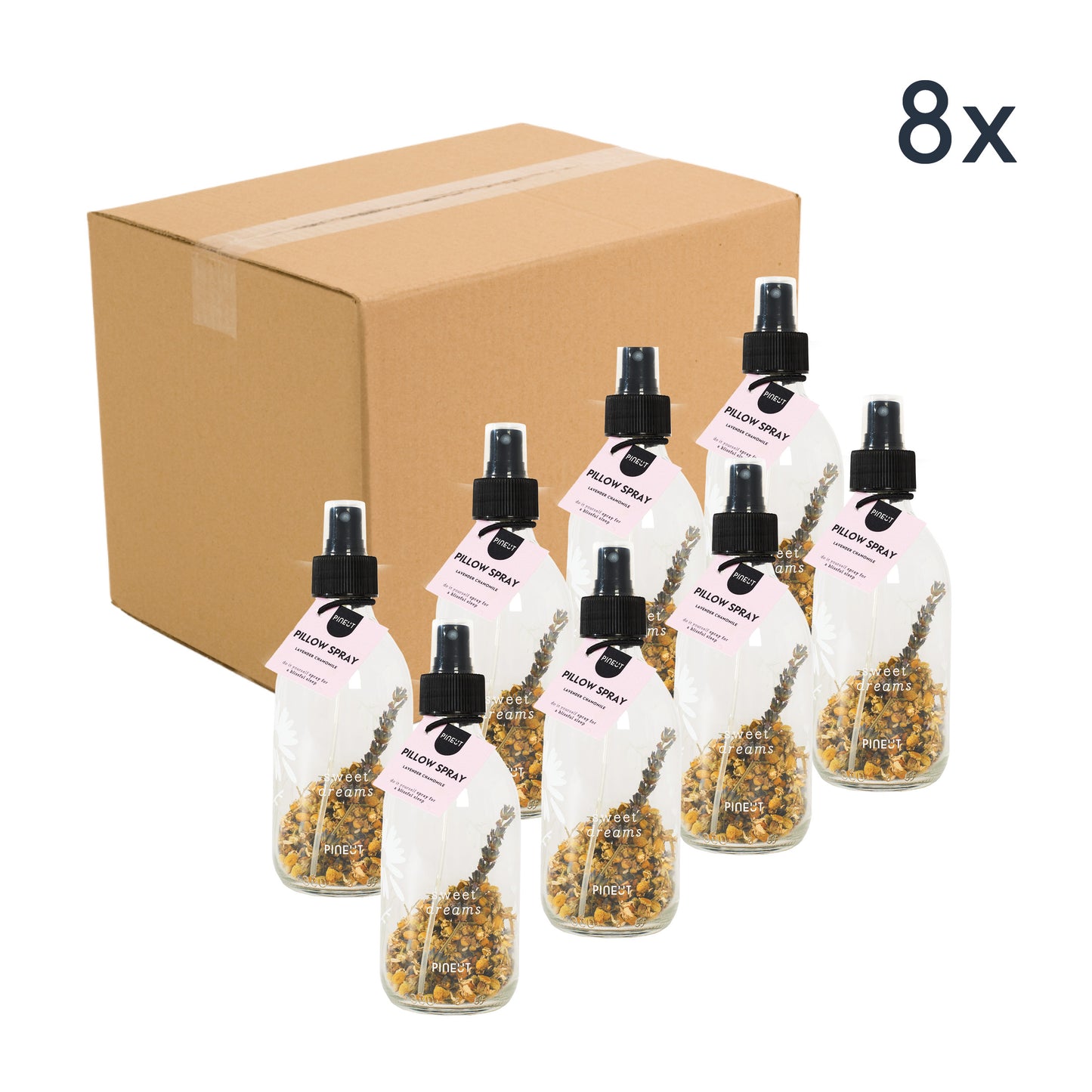 Spray pour oreiller Lavande & Camomille | Bouteille | HomeSpa | Nuit relaxante & sommeil paisible