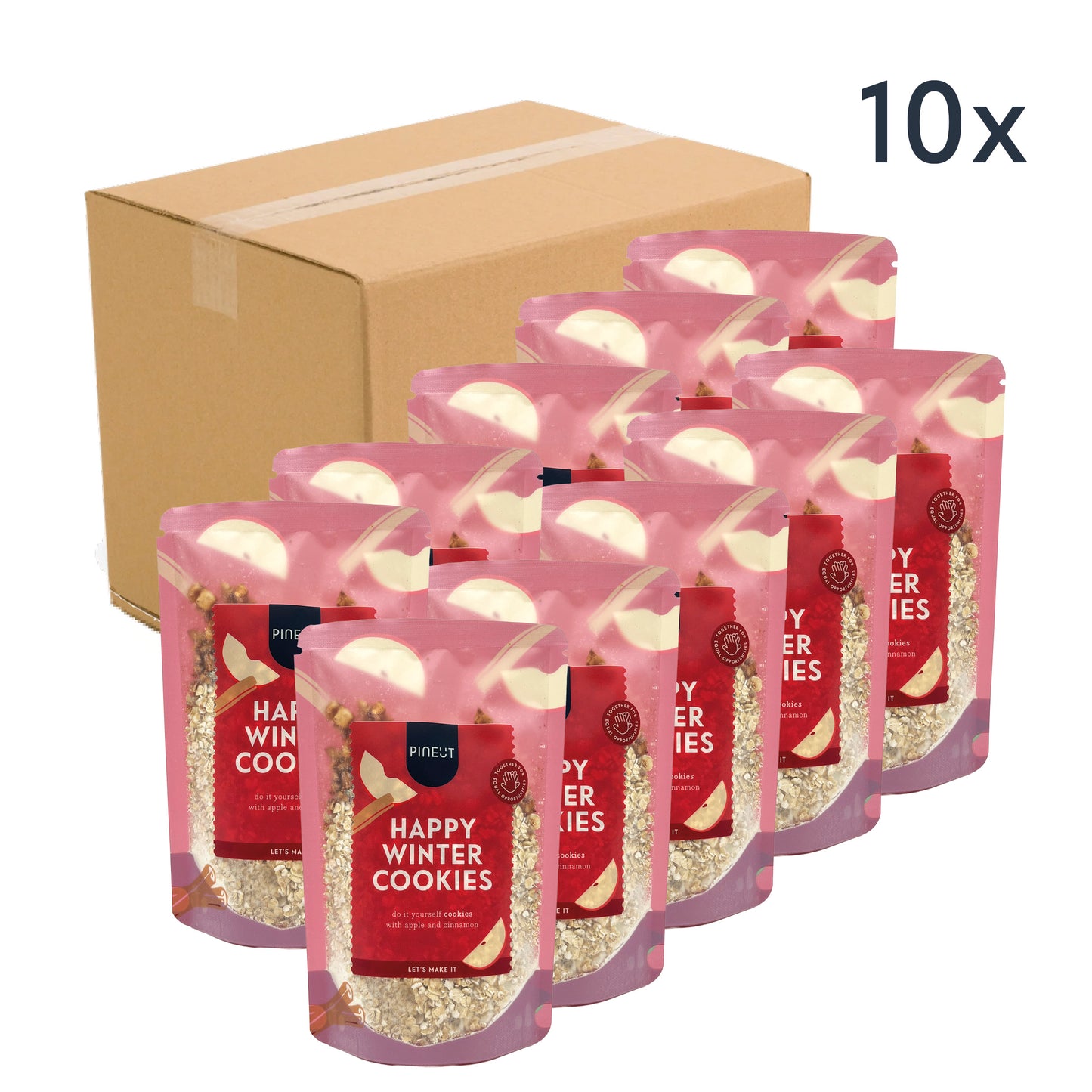 Koekjes bakken | Happy Winter Cookies | pouchbag | Koekjes | Cookies | Doos met 10 stuks