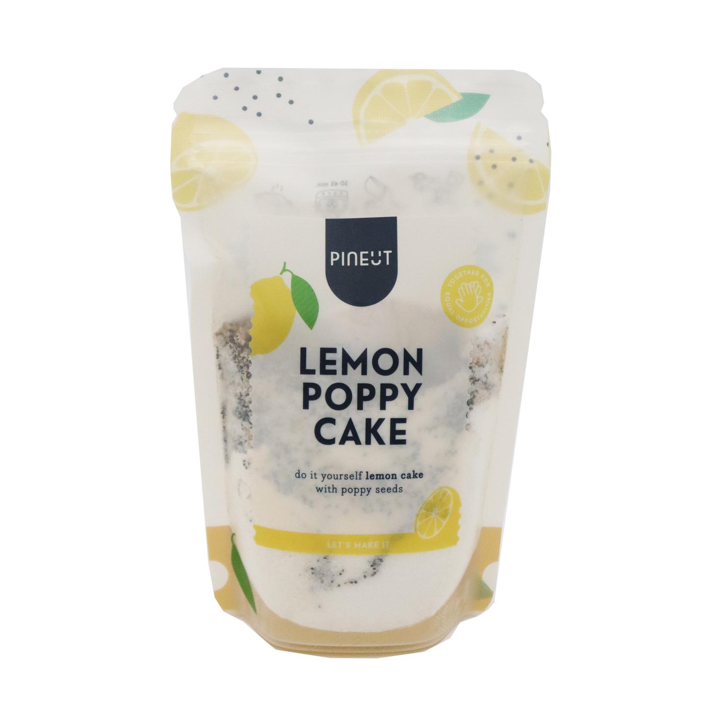 Préparation pour cake citron & graines de pavot | Kit en sachet Pineut | Gâteau maison gourmand et facile