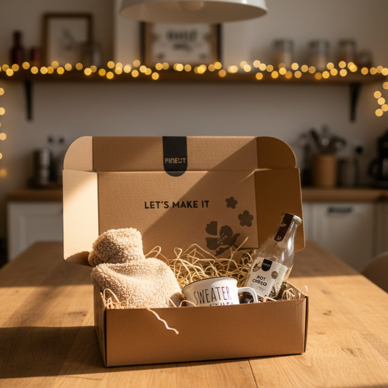 Teddy kruik, Warme choco & Sweater Weather Mok Giftpack