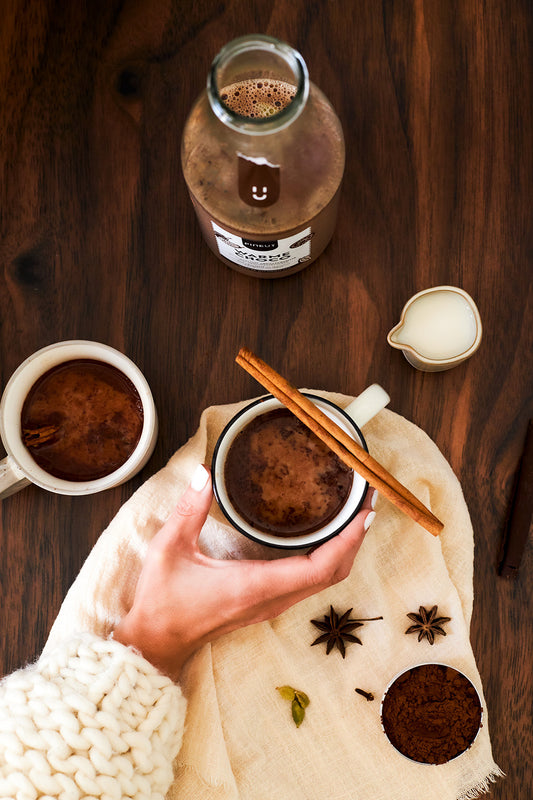 Warme chocomelk maken | Origineel cadeau in fles | Karaf | Pineut